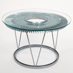 Rolls Royce Avon Fan Blade Jet Engine Coffee Table (Raf Canberra). Year 1957