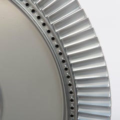 Specchio della lama della ventola del motore a reazione Rolls Royce Avon: RAF Canberra, anno 1960.