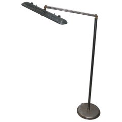 Rolls Royce Floor Standing Articulated Angle Poise Chrome & Polished Metal Lamp