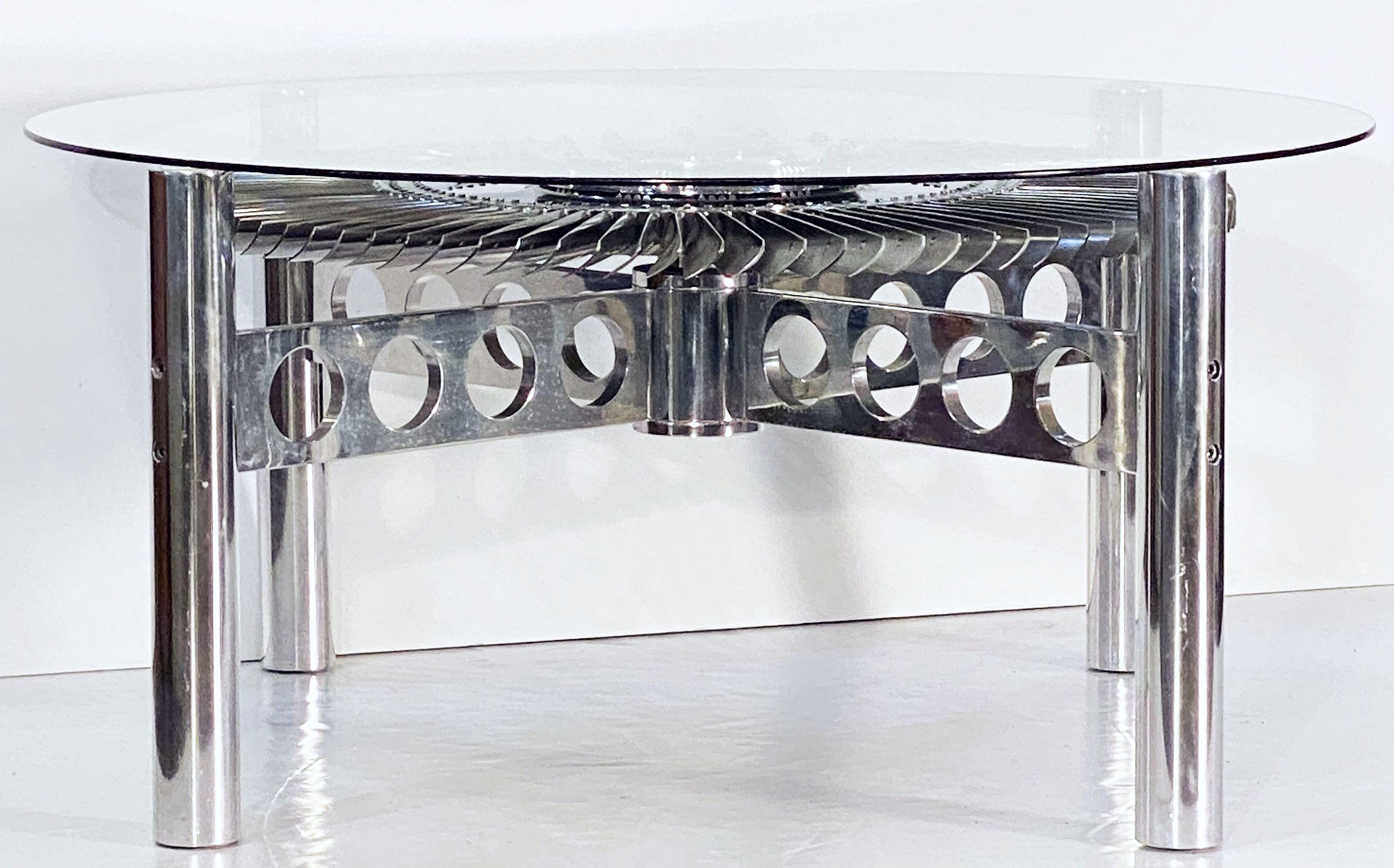 Rolls Royce Jet Engine Impeller Low or Cocktail Table from England 10