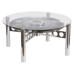 Used Rolls Royce Jet Engine Impeller Low or Cocktail Table from England