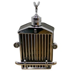 Antique Rolls Royce Radiator Musical Decanter Sprit of Ecstasy Mascot