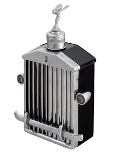 Rolls Royce Radiator - Vintage Novelty Drinks Flask Decanter Music Box