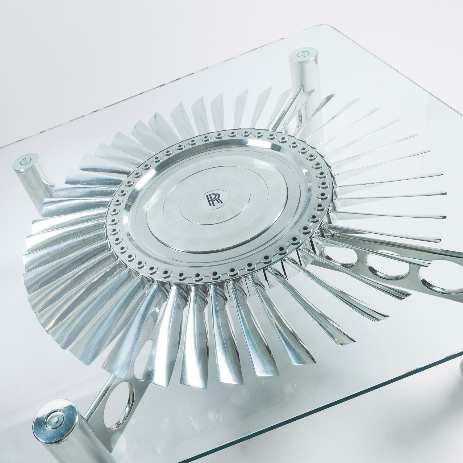 A stage 3 turbine from a Rolls Royce RB 80 