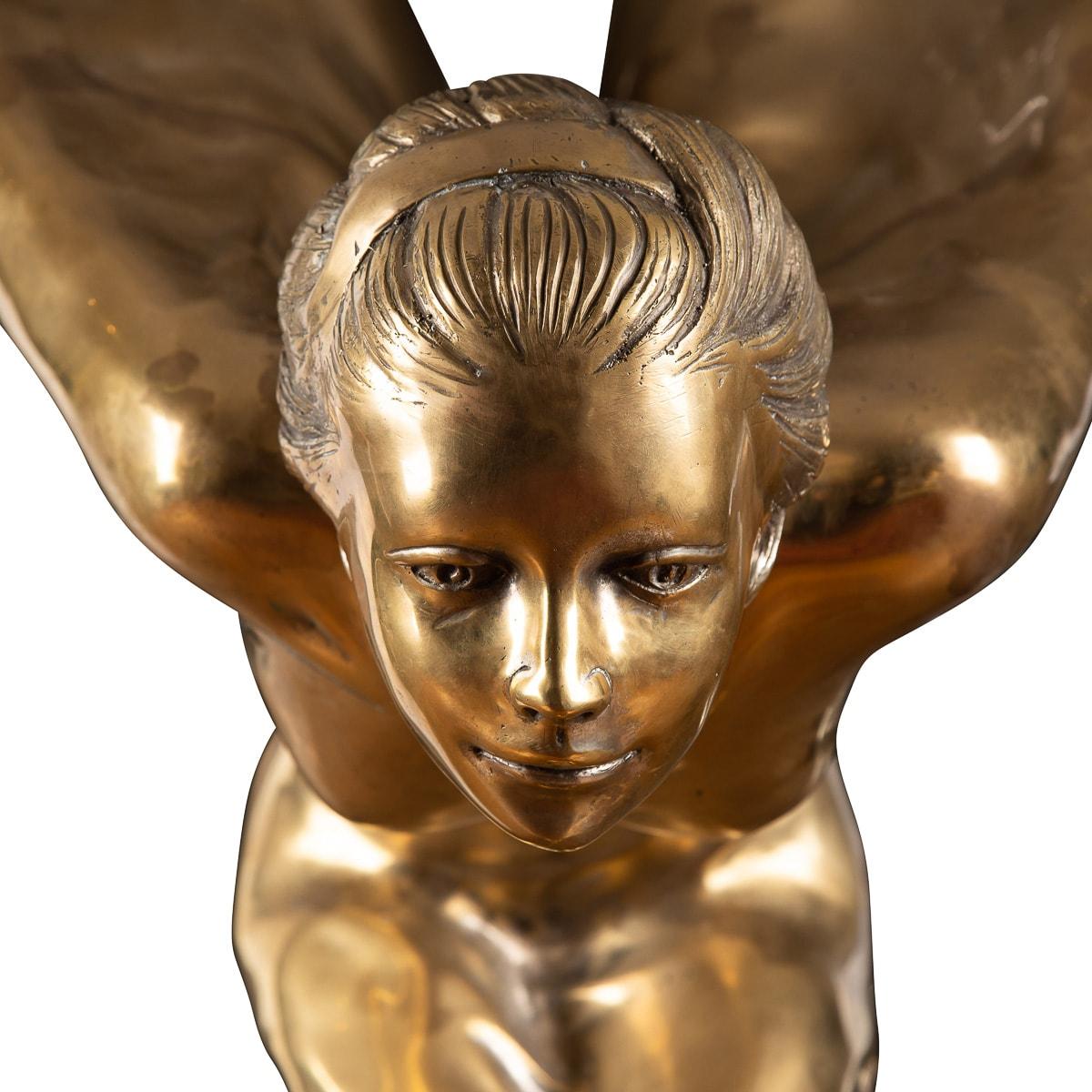 Rolls Royce 'Spirit Of Ecstasy' Monumental Showroom Bronze, c.1960 10