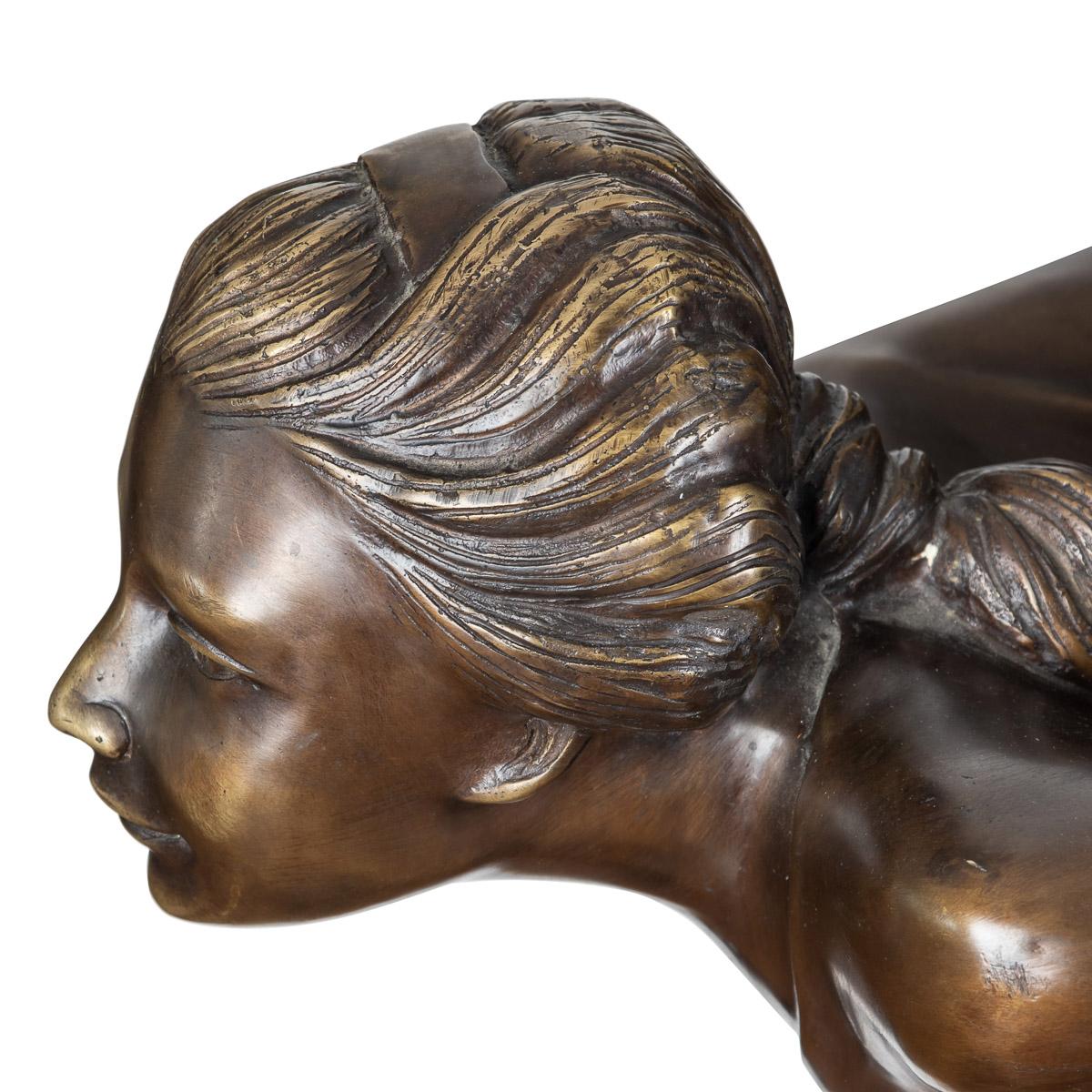 Rolls Royce 'Spirit of Ecstasy' Monumental Showroom Bronze, Charles Perron c1910 5