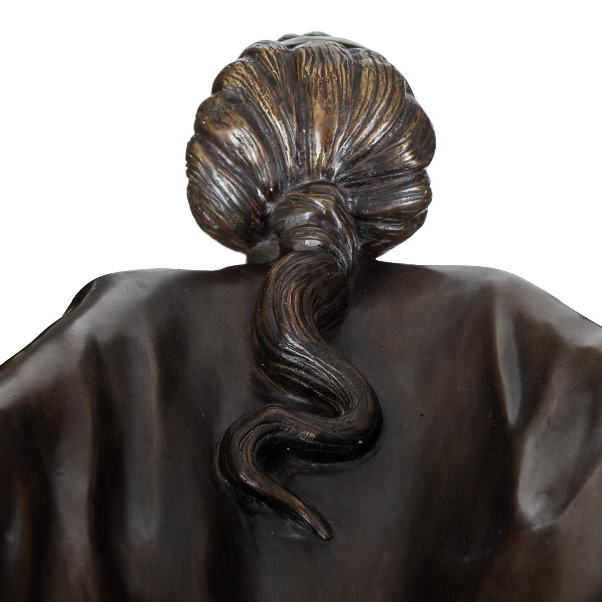 Rolls Royce 'Spirit of Ecstasy' Monumental Showroom Bronze, Charles Perron c1910 6