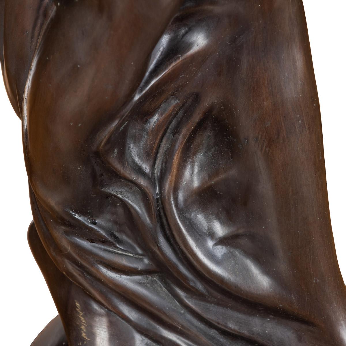 Rolls Royce 'Spirit of Ecstasy' Monumental Showroom Bronze, Charles Perron c1910 9