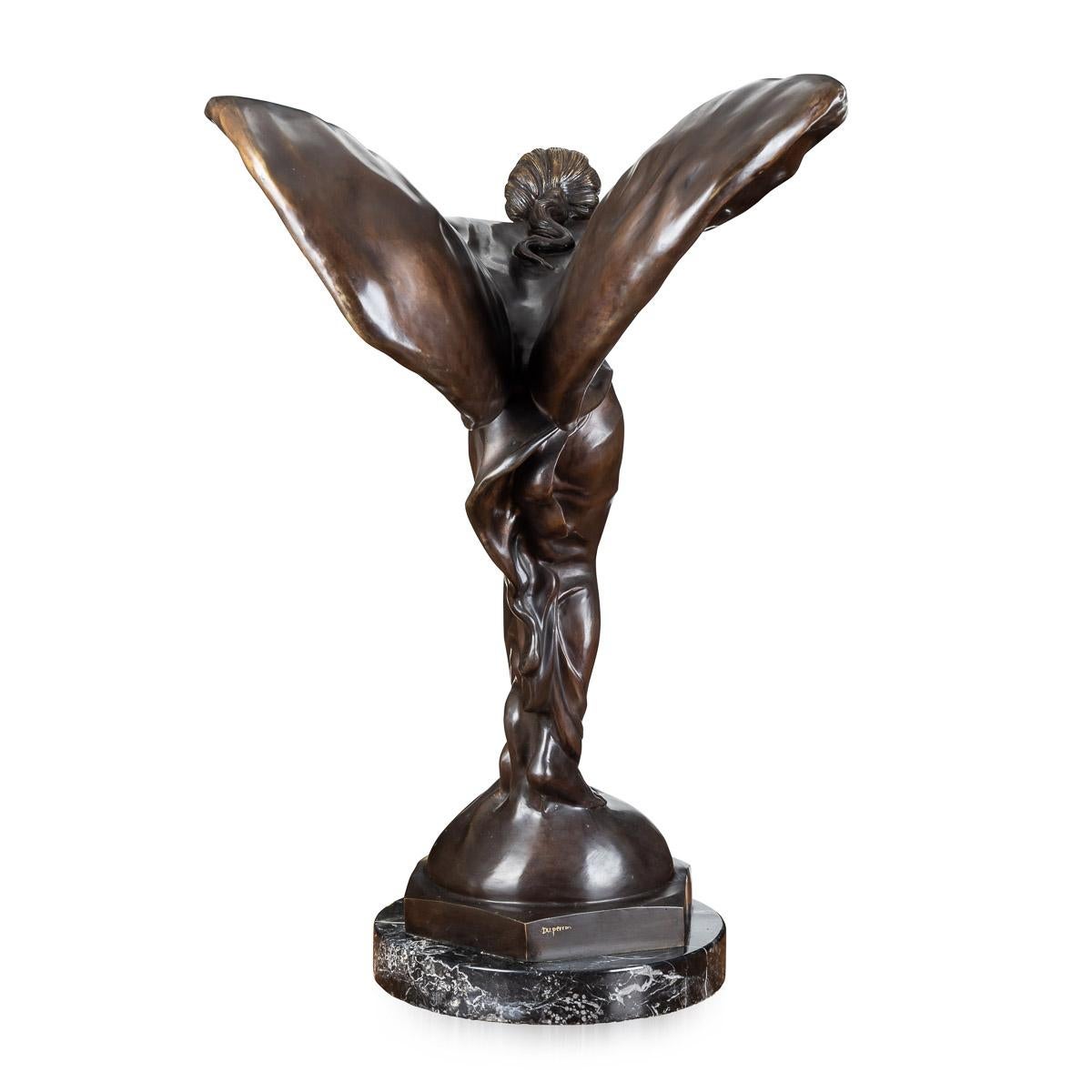 Rolls Royce „Spirit of Ecstasy“ Monumentaler Ausstellungsraum aus Bronze, Charles Perron um 1910 (20. Jahrhundert)