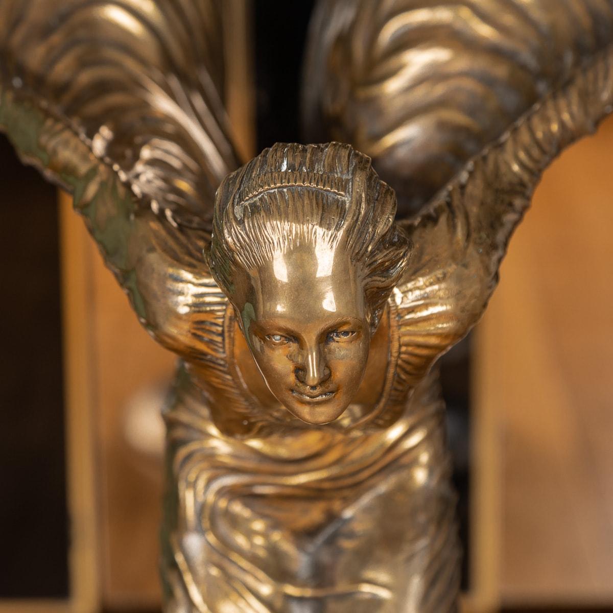 Rolls Royce 'Spirit Of Ecstasy' Showroom Bronze On Marble, Signed Charles Sykes In Good Condition In Royal Tunbridge Wells, Kent