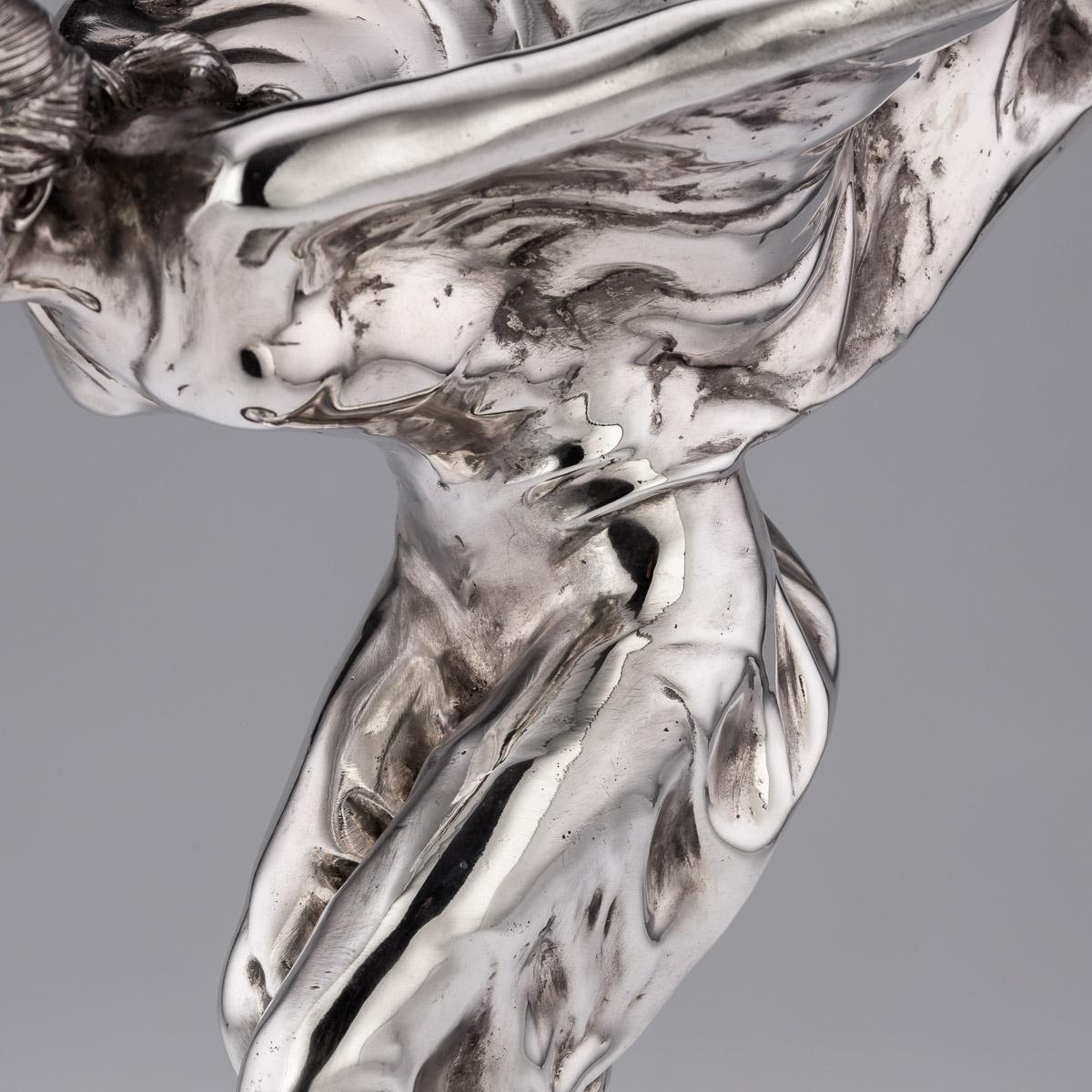 Rolls Royce „Spirit Of Ecstasy“ Versilberte Statue, um 1950 5