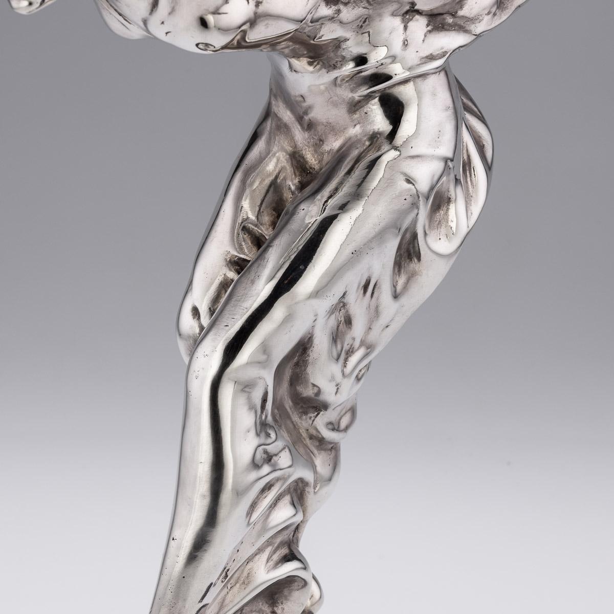 Rolls Royce 'Spirit Of Ecstasy' Silver Plated Statue, c.1950 5