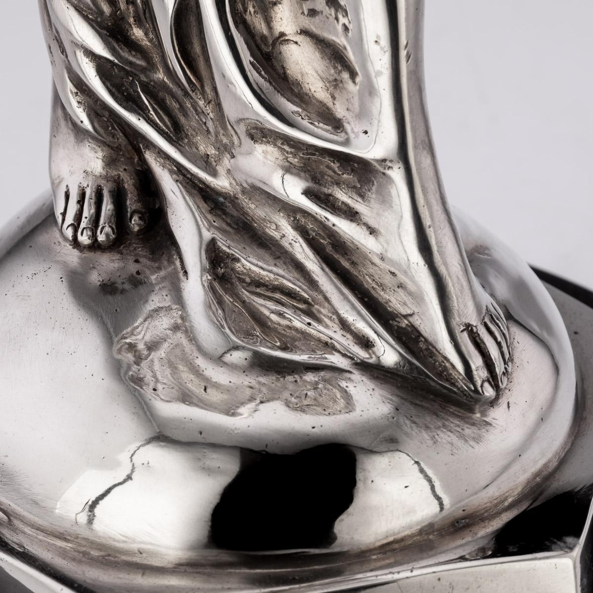Rolls Royce 'Spirit Of Ecstasy' Silver Plated Statue, c.1950 8
