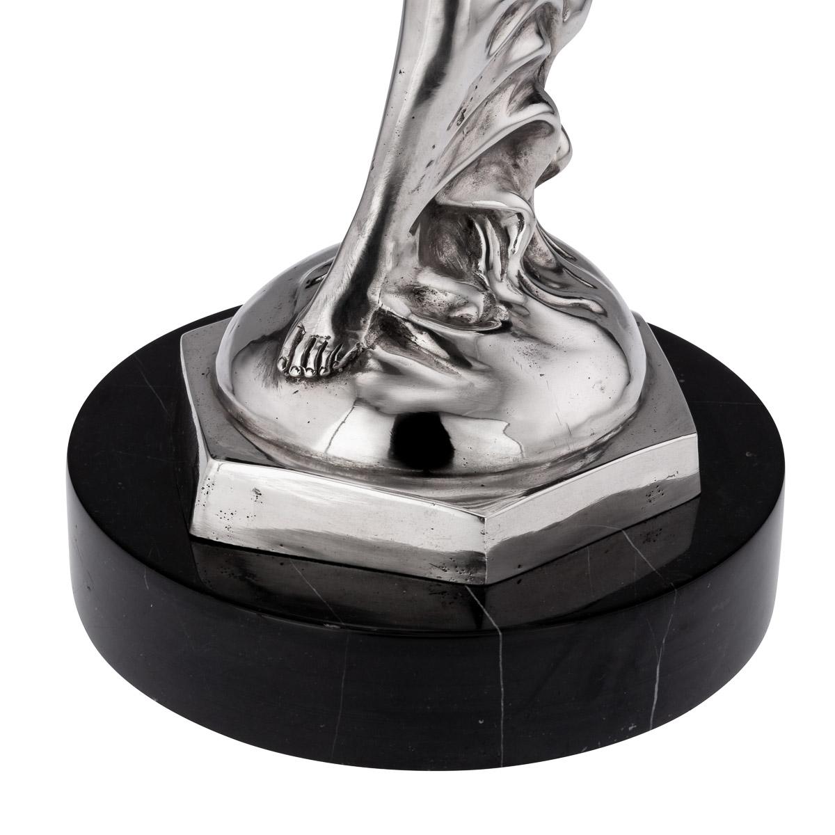 Rolls Royce 'Spirit Of Ecstasy' Silver Plated Statue, c.1950 9