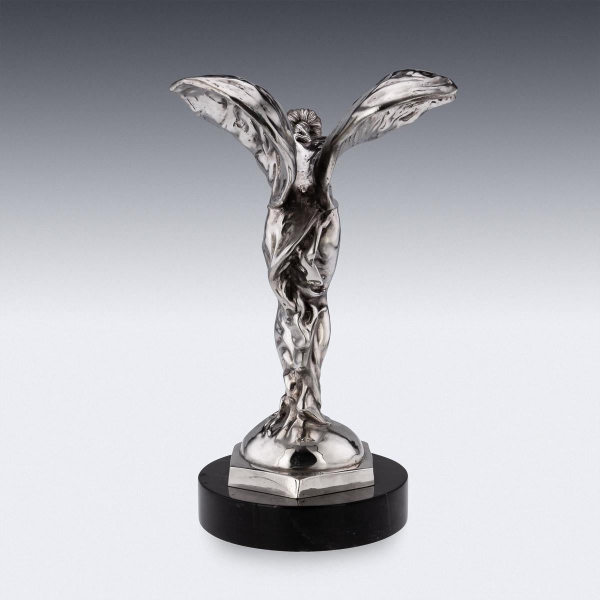 Rolls Royce „Spirit Of Ecstasy“ Versilberte Statue, um 1950 (Britisch)