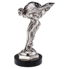 Rolls Royce 'Spirit Of Ecstasy' Silver Plated Statue, c.1950