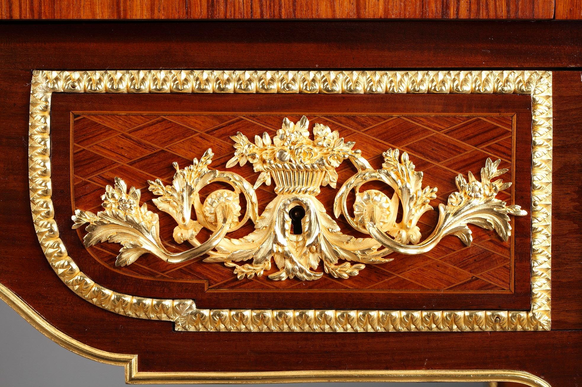 Rolltop Desk after Jean-Henri Riesener Attributed to Maison Beurdeley For Sale 7