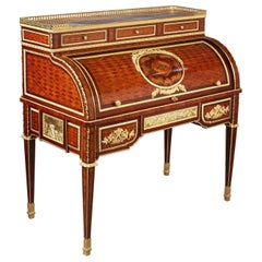 Used Rolltop Desk after Jean-Henri Riesener Attributed to Maison Beurdeley