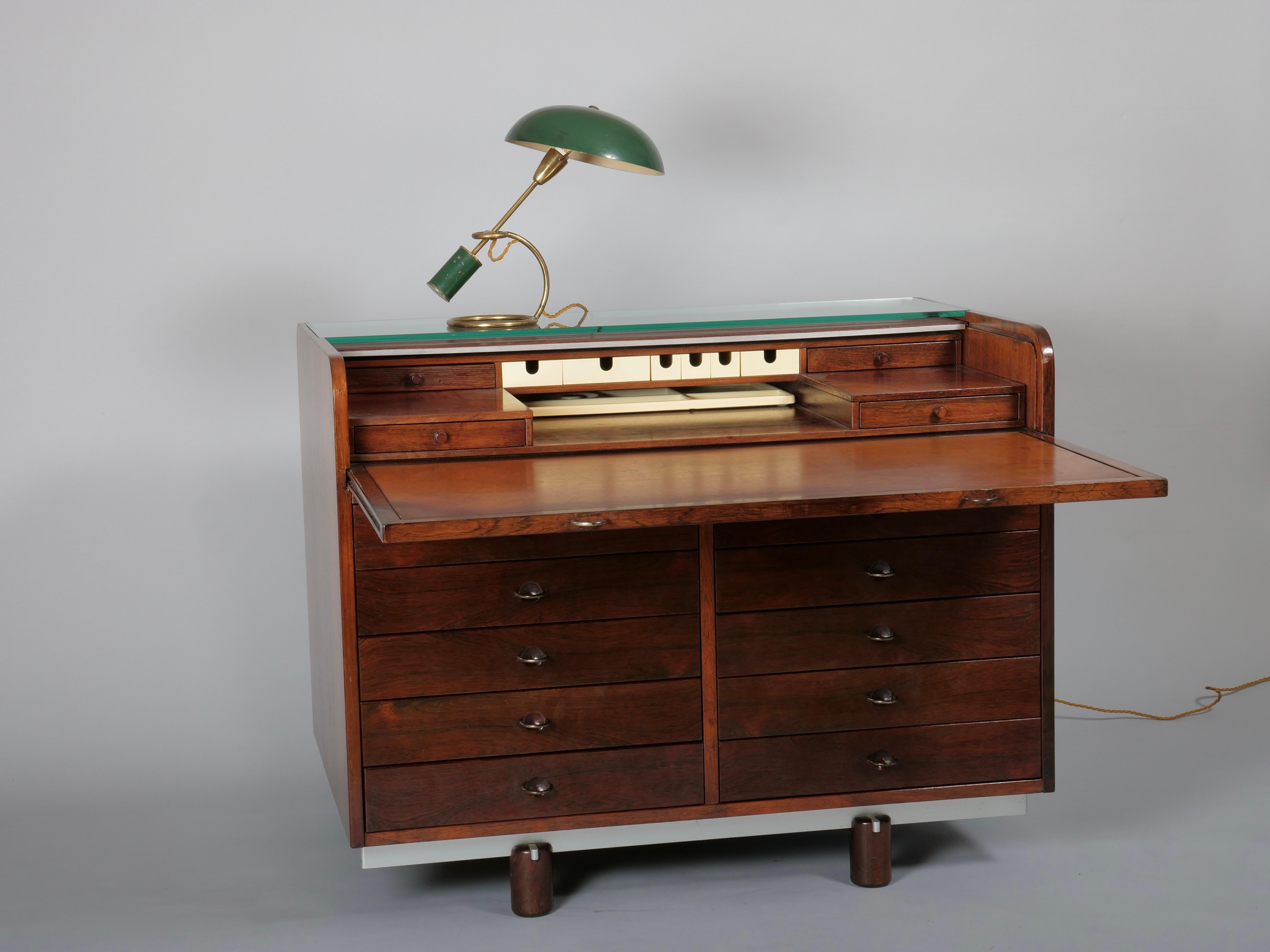 Bureau à roulettes Italie c1950 Bon état - En vente à London, GB