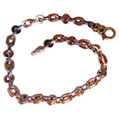 Rolo Link Two Toned 14kt Gold Bracelet 12446