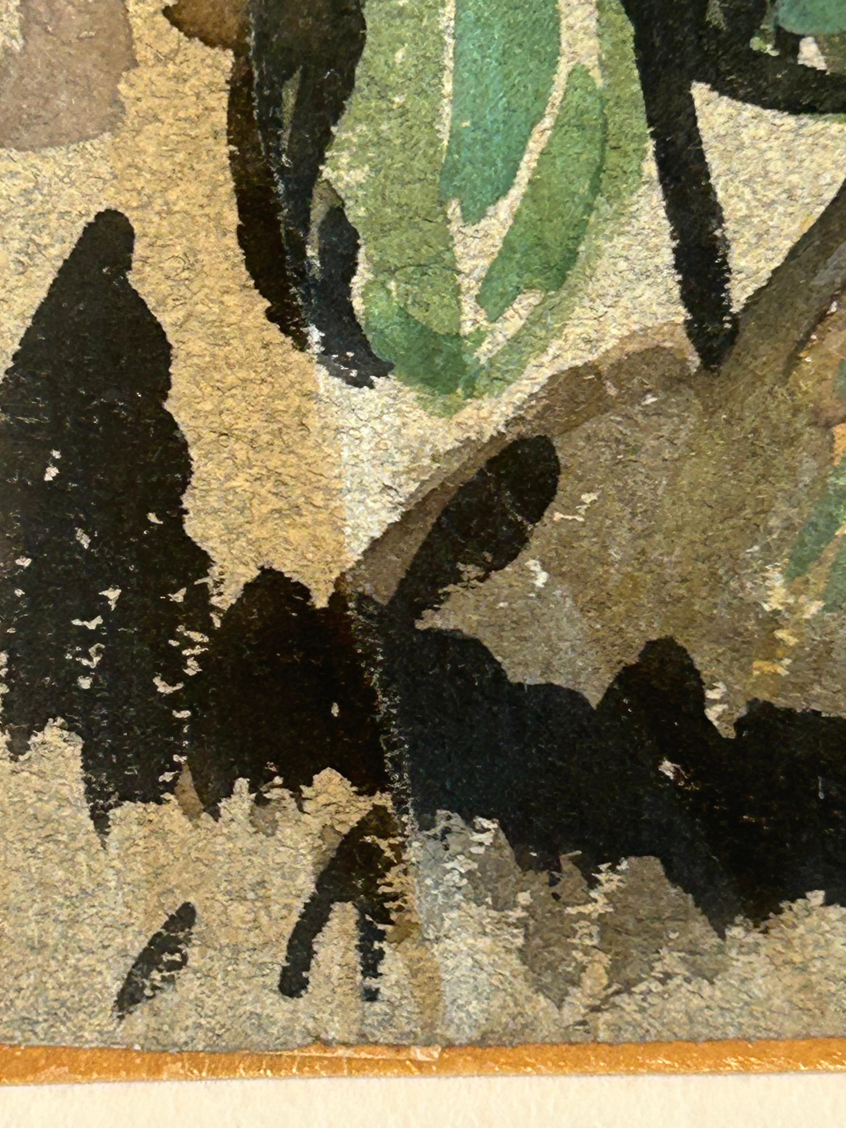 Rolph Scarlett 1889 -1984… signed watercolor on paper of a whimsical cat For Sale 1