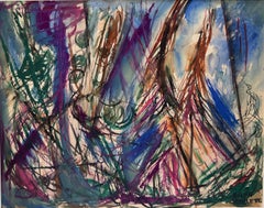 Espressionista astratto blu