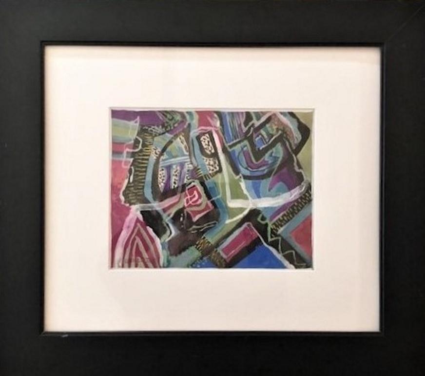Artist: Rolph Scarletti (Canadian, 1889 – 1984)
Object: Modernist Abstract Composition
Period: Ca. 1950’s
Medium: Guache on paper, framed

Dimensions (unframed):
Height: 9-1/3”
Width: 12”

Dimensions (framed):
Height: 22-3/4””
Width: