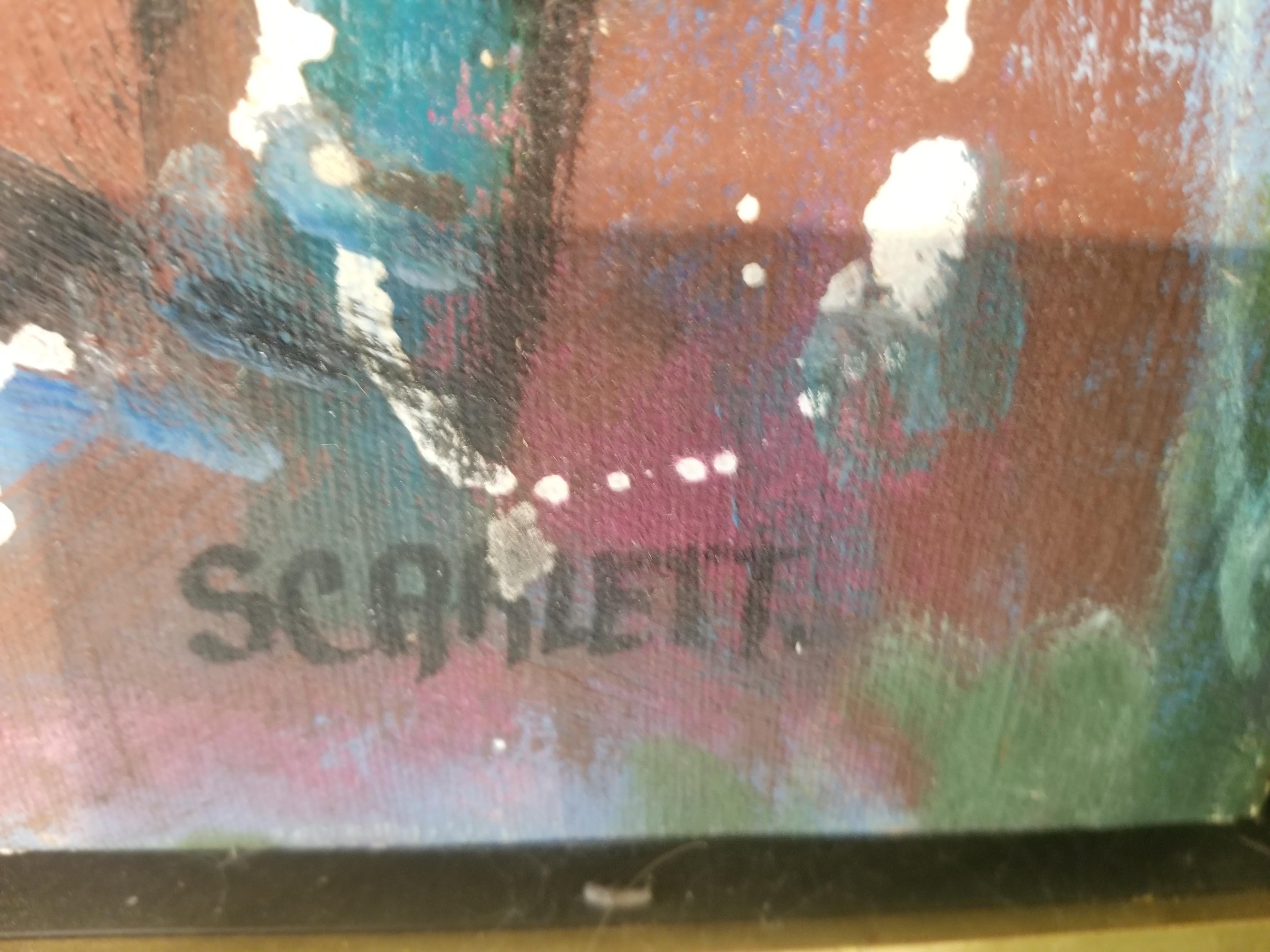 Astratto e a goccia - Painting Espressionismo astratto di Rolph Scarlett