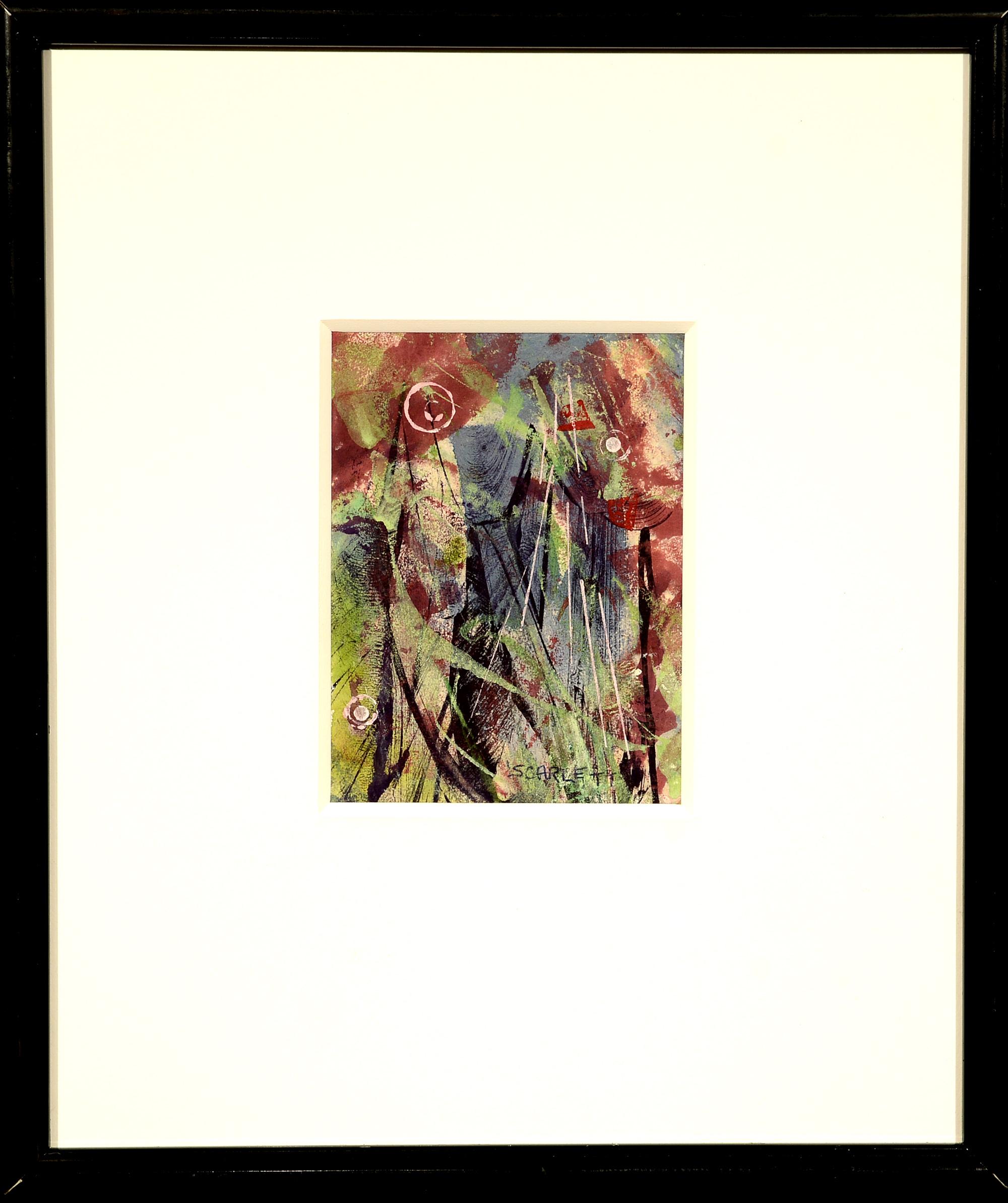 « Abstraction I », Rolph Scarlett, gouache, modernisme, art américain, vers 1940-50 en vente 1