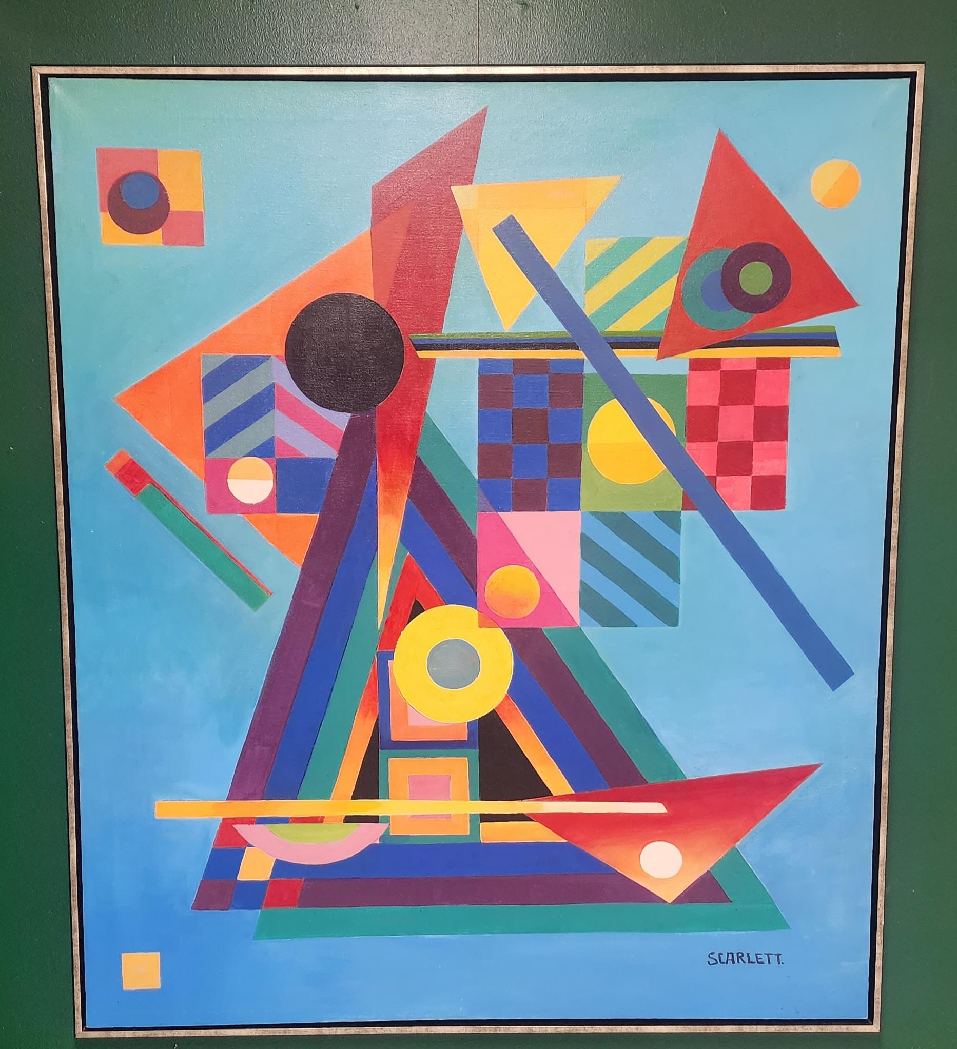 Geometric Abstract - Painting by Rolph Scarlett