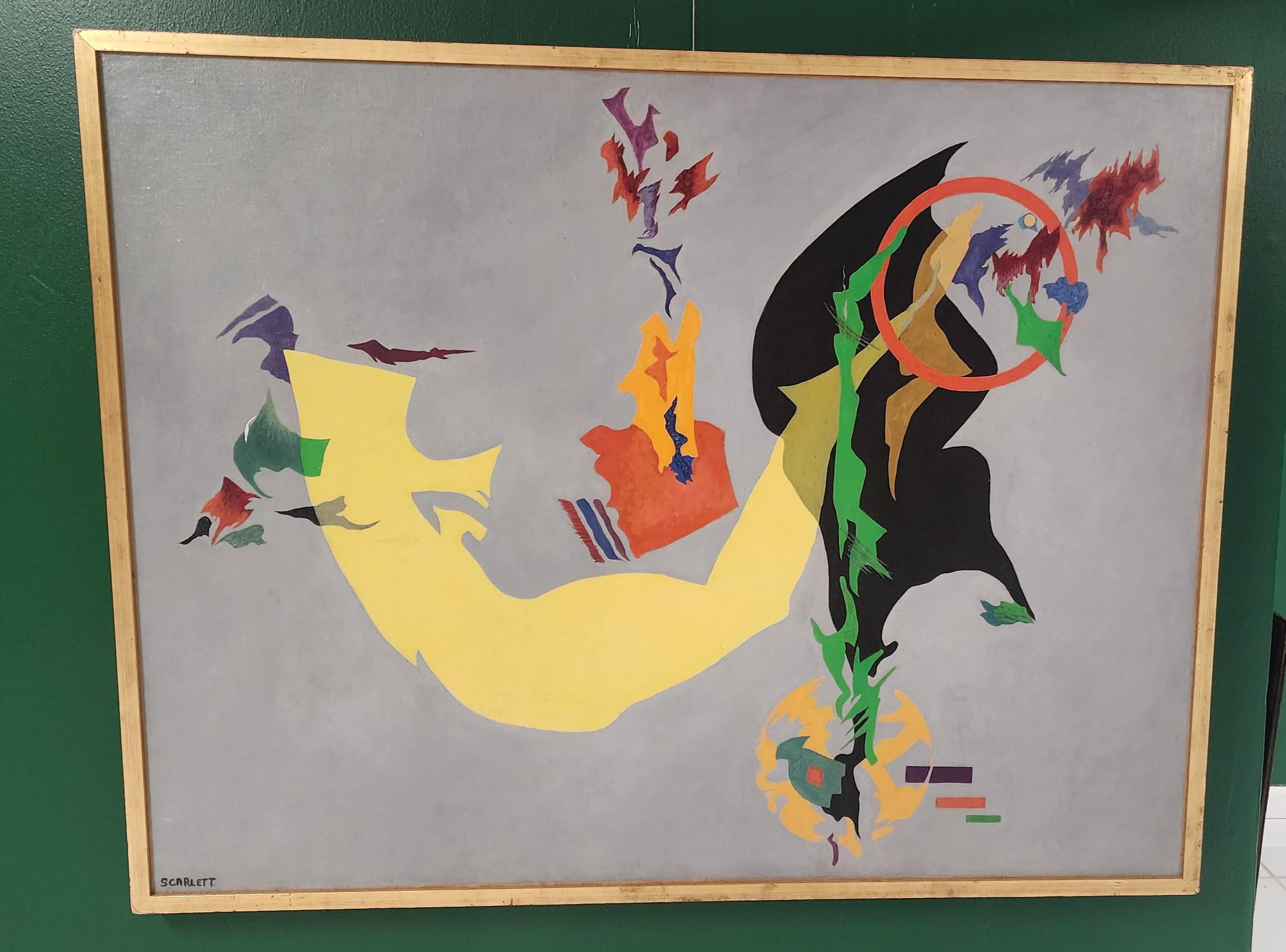 Senza titolo - Abstract Painting Marrone di Rolph Scarlett