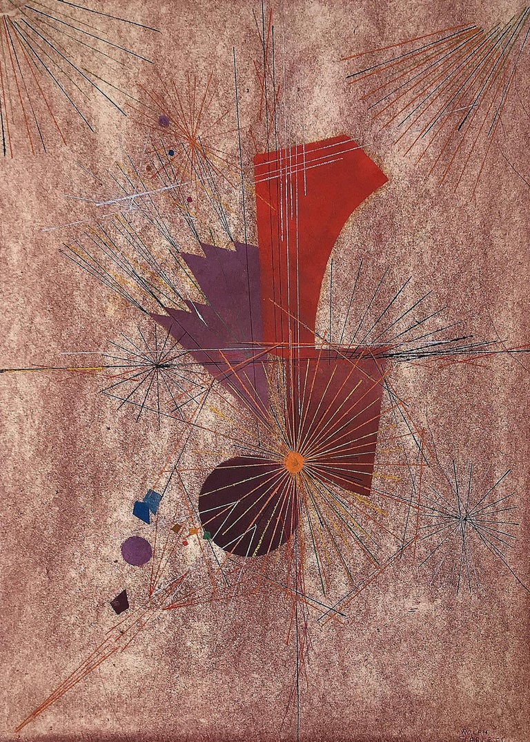 Rolph Scarlett Abstract Painting - Untitled