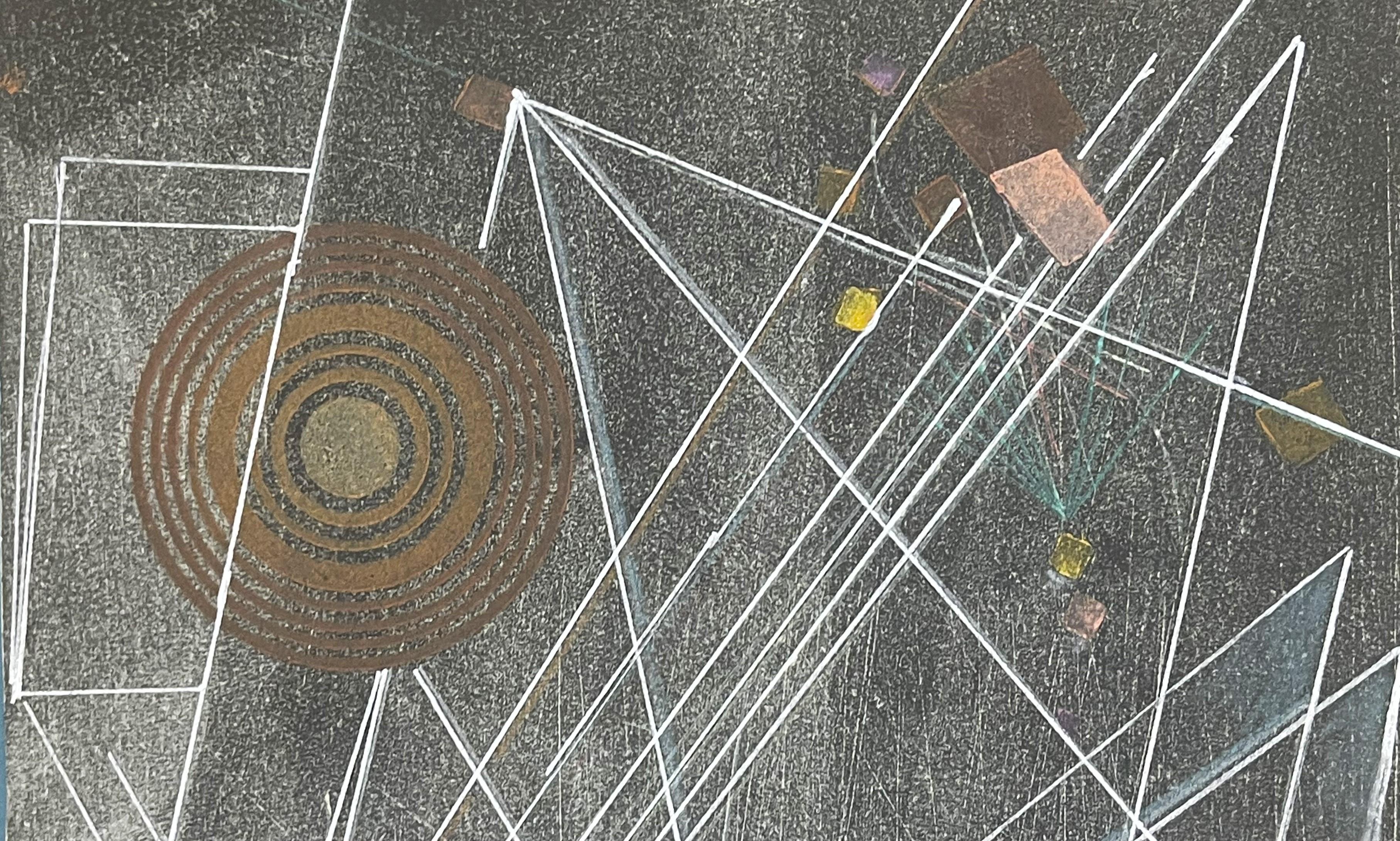 Geometrico senza titolo - Painting di Rolph Scarlett
