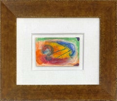 Untitled (original framed painting on cardboard)
