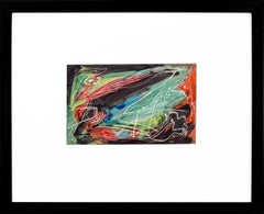 Untitled (original framed watercolor on cardboard)