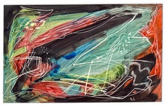 Untitled (original framed watercolor on cardboard)