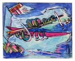 Untitled (original framed watercolor on paper)