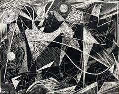 Untitled, Sgraffito Painting