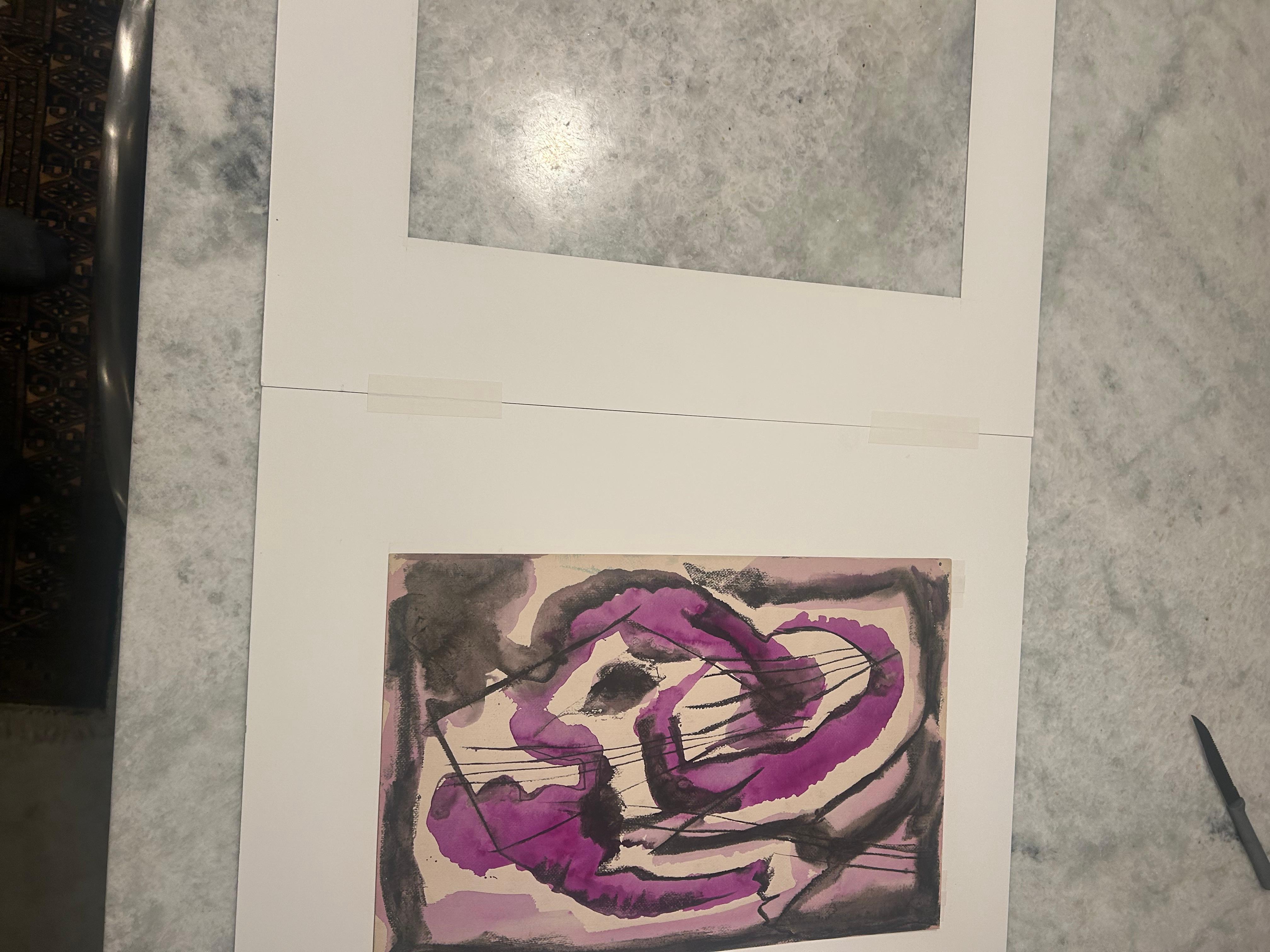 American Rolph Scarlett watercolor, and ink on paper. For Sale