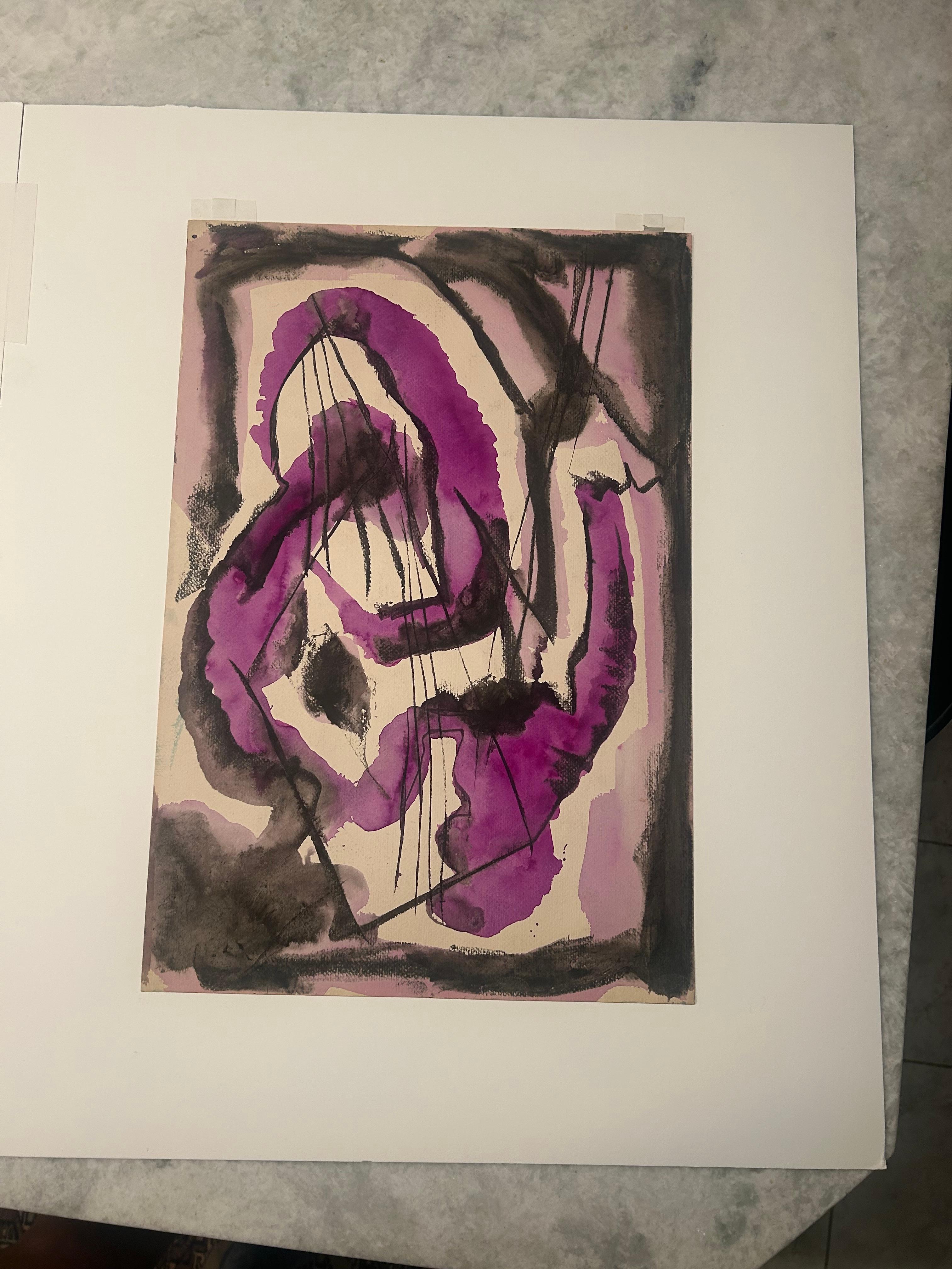 Rolph Scarlett watercolor, and ink on paper. For Sale 1