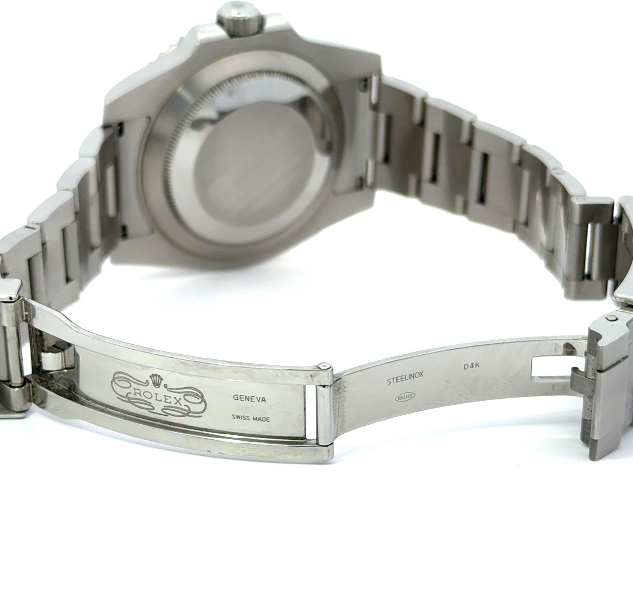 RolRolex 2016 Submariner - 116610LV Orologio Oyster in acciaio inossidabile con scheda e scatola in vendita 5