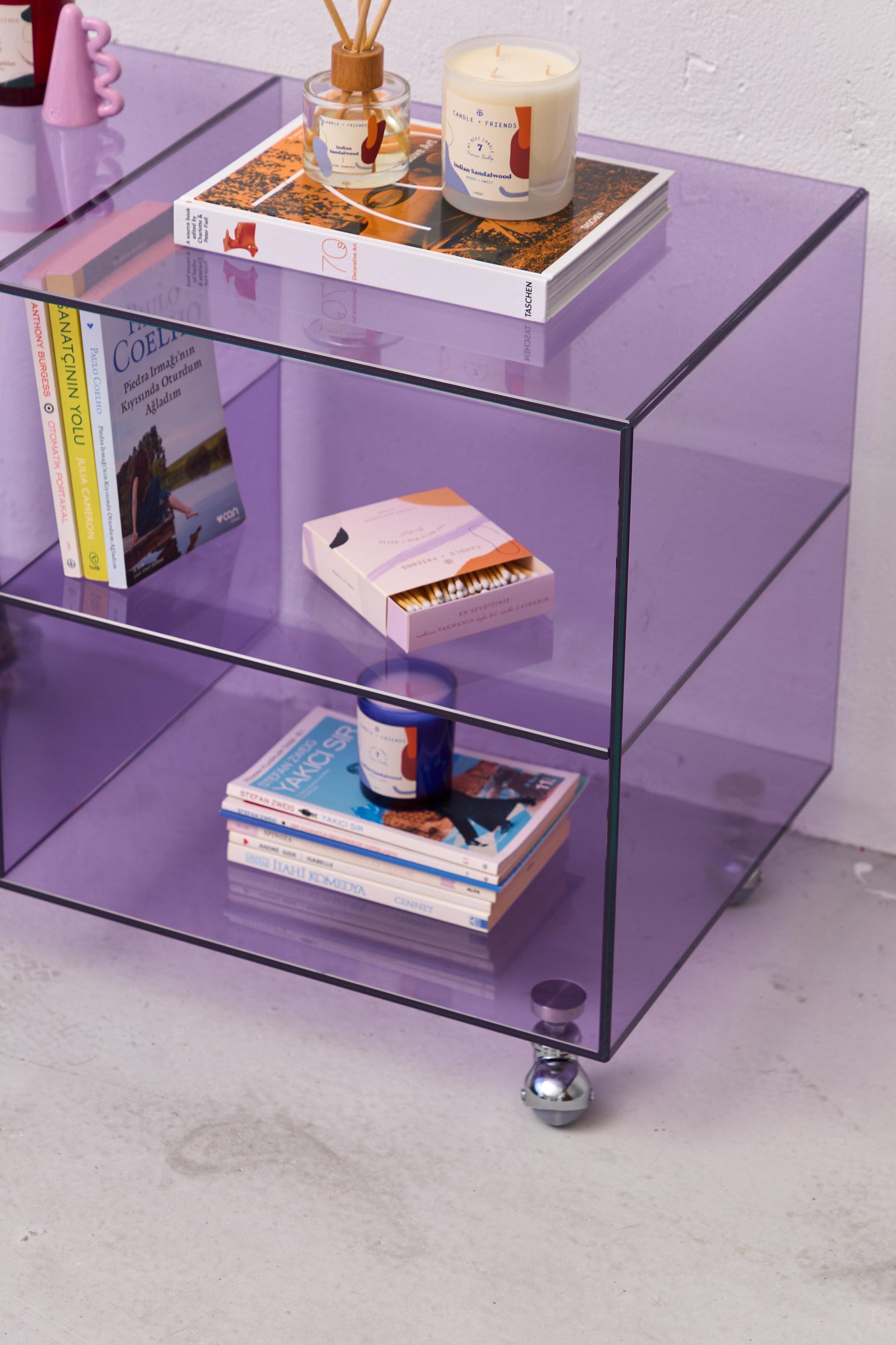 Post-Modern Roly Midi Lilac Trolley by Studio Monsoleil For Sale
