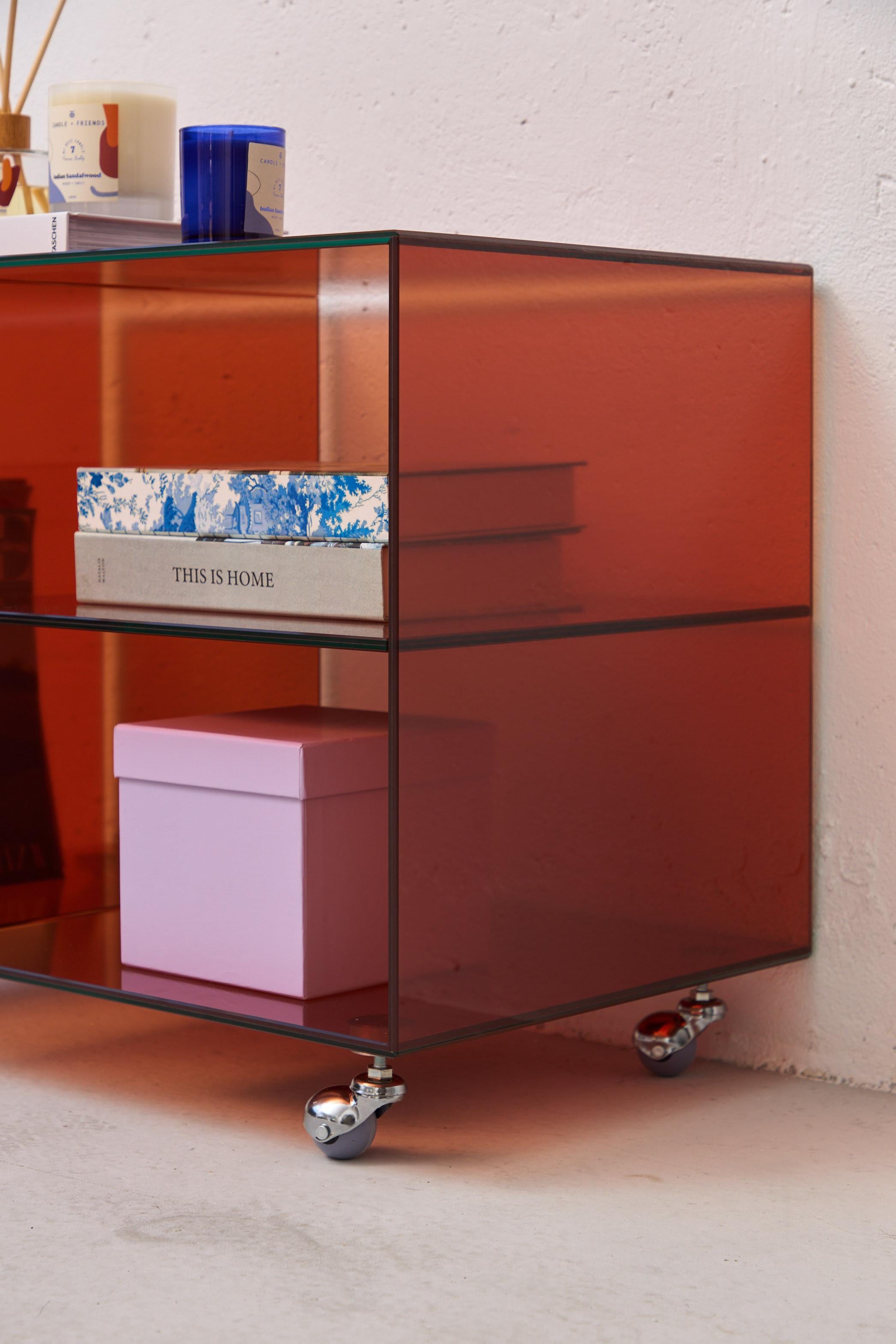 Roly Midi Orange Trolley by Studio Monsoleil For Sale 3