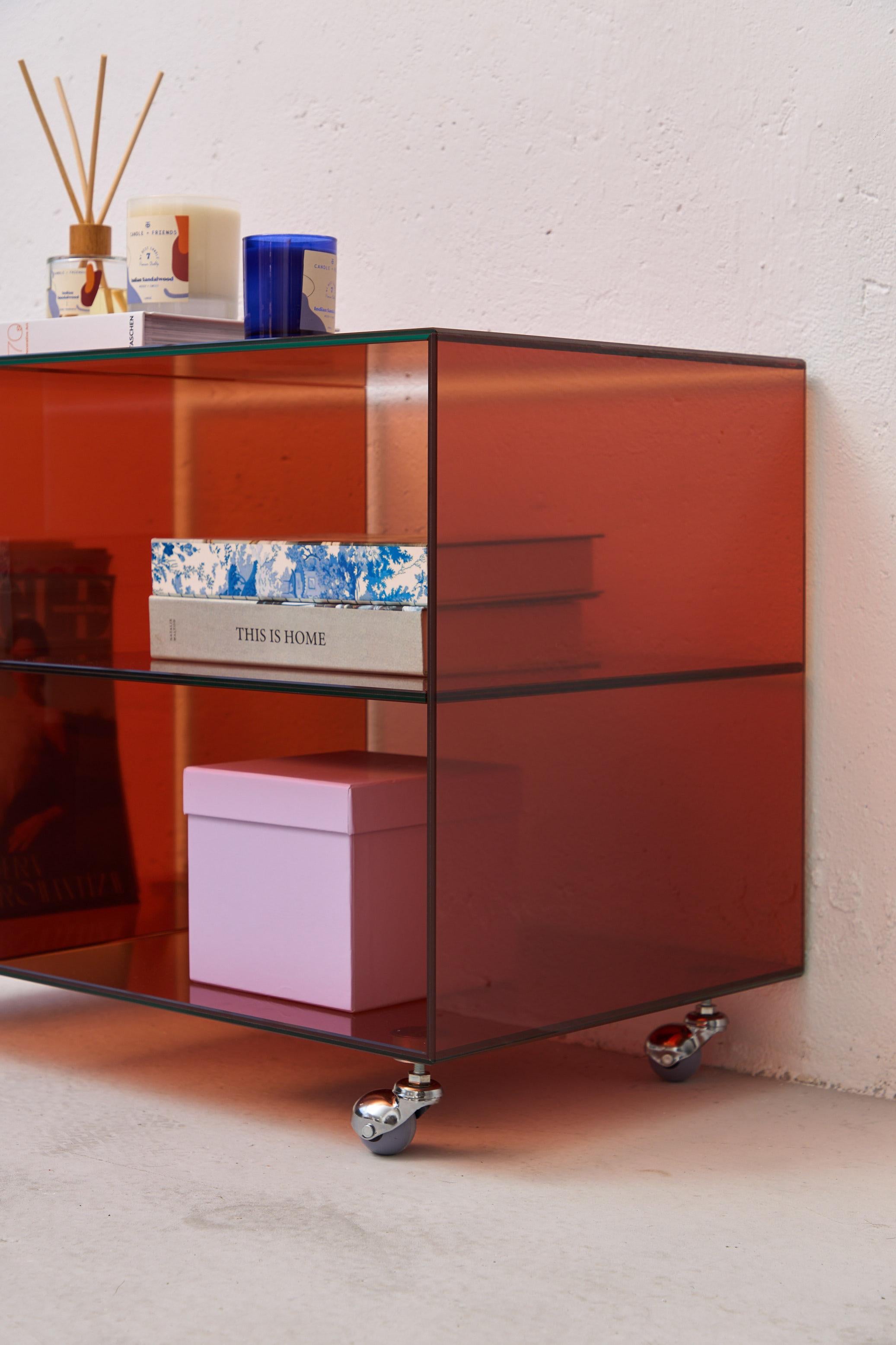 Roly Midi Orange Trolley by Studio Monsoleil For Sale 4