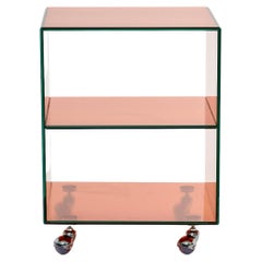 Roly Mini Orange Glass Trolley