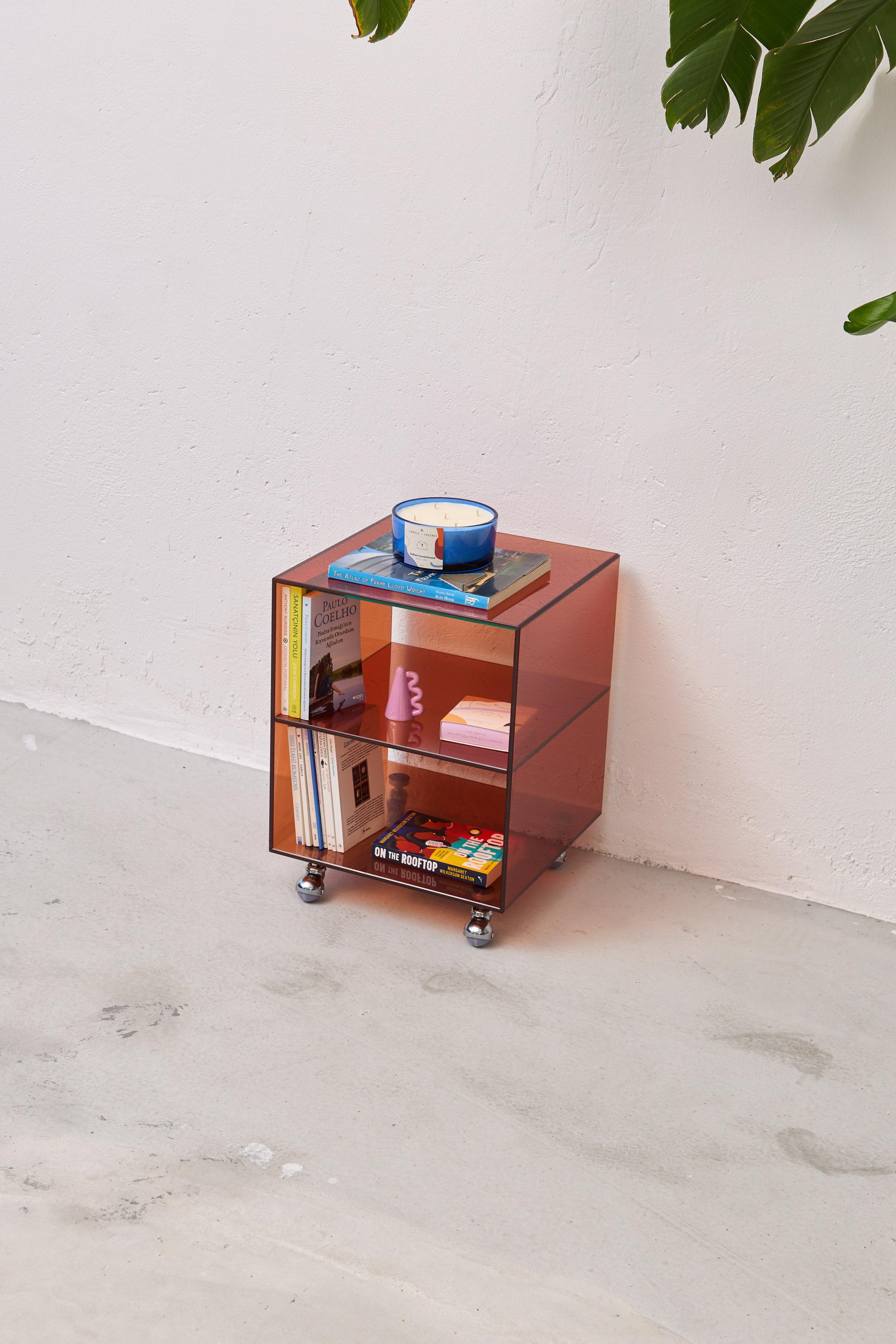 Contemporary Roly Mini Orange Trolley by Studio Monsoleil For Sale