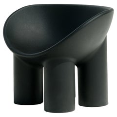 Roly Poly Polyethylene Armchair in Charcoal by Faye Toogood for Driade