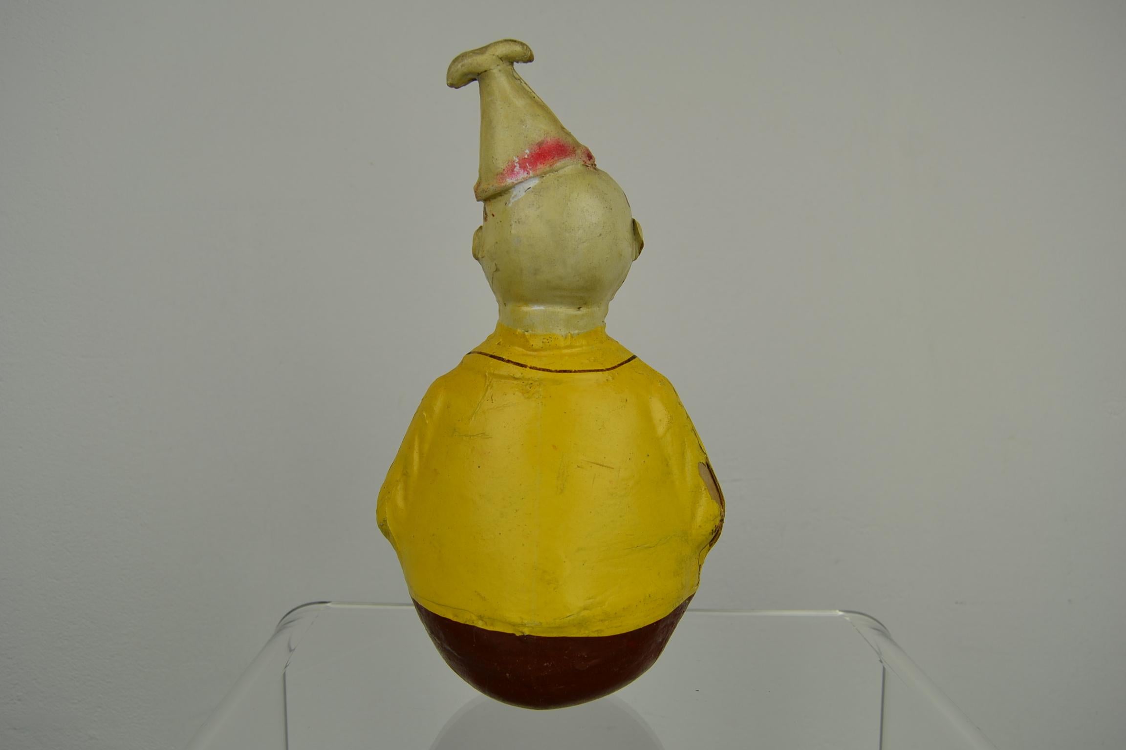 Roly Poly Schoenhut Payaso de Papel Maché Wobble en venta 6