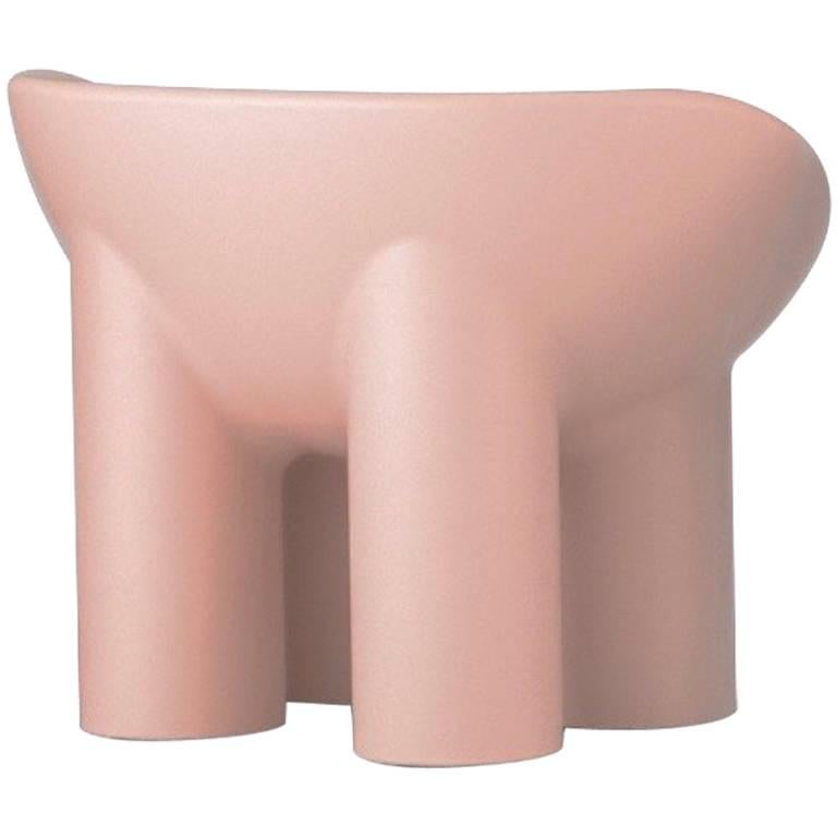 Roly Poly Polyethylene Armchair in Flesh by Faye Toogood for Driade For Sale