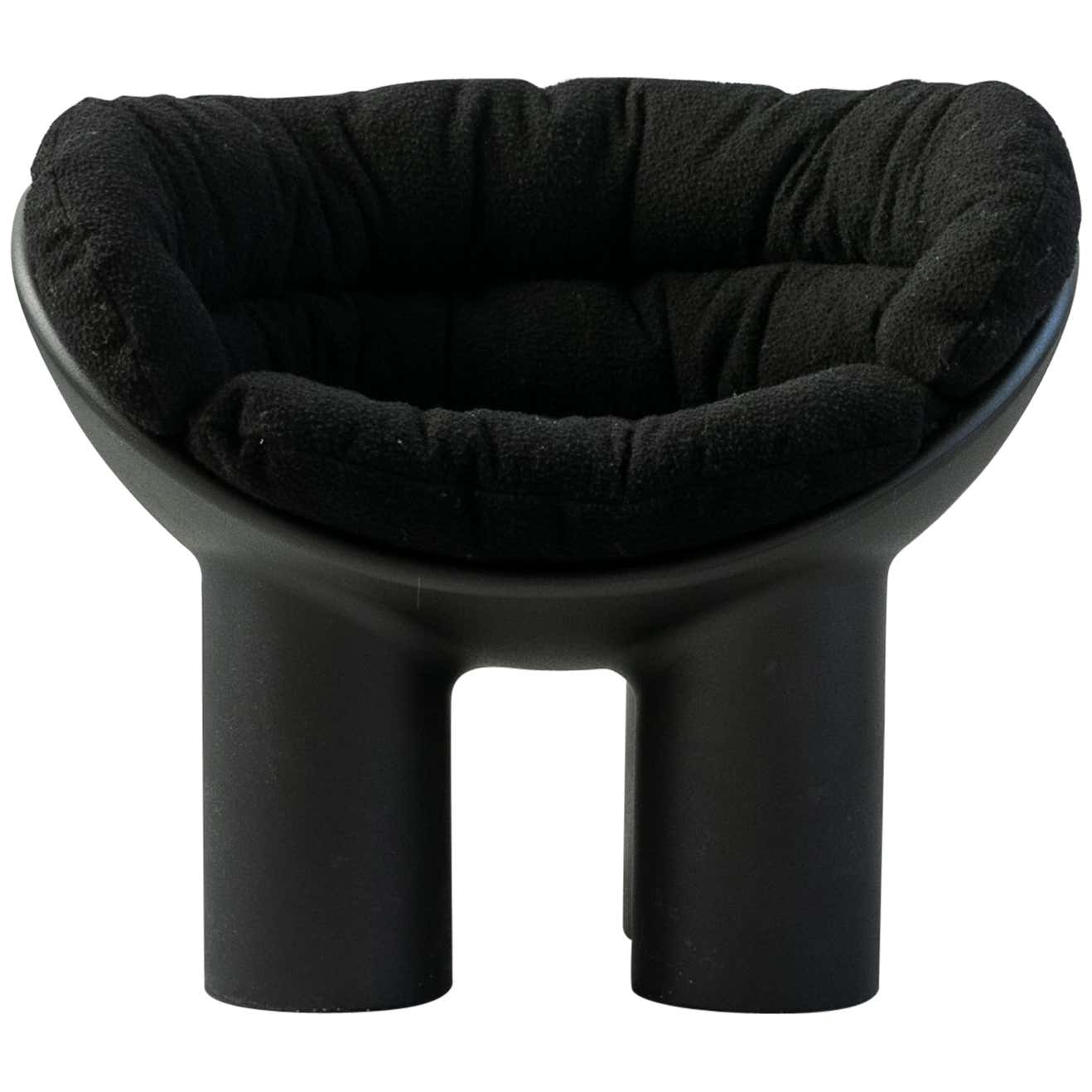 Roly Poly Armchair in Black by Faye Toogood with Casentino cushions For ...